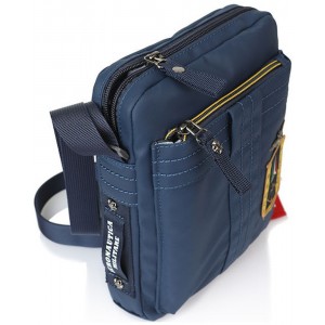 Aeronautica Militare AM-341 Ανδρική Τσάντα Ώμου / Χιαστί Μπλε