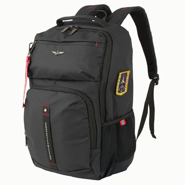 Aeronautica Militare AM-581 Backpack Τσάντα Πλάτης Μαύρη