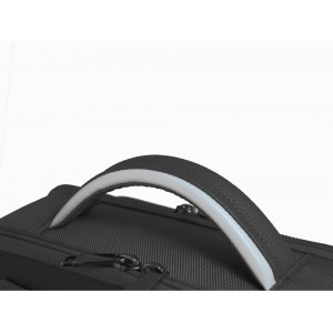 Aeronautica Militare AM-534 Τσάντα Πλάτης Backpack Δέρμα με Ύφασμα Μαύρη Bags