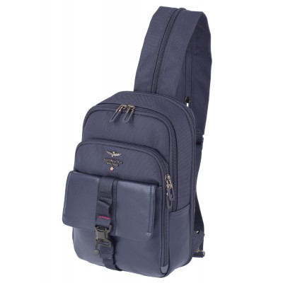 Aeronautica Militare AM-591 Cross Bodybag/Backpack Ανδρική Τσάντα Στήθους Μπλε