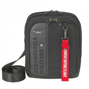 Aeronautica Militare AM-602 Men's Shoulder / Crossbody Bag Black Bags