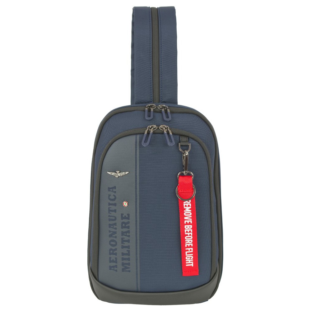 Aeronautica Militare AM-603 Cross Bodybag/Backpack Ανδρική Τσάντα Στήθους Μπλε Τσάντες