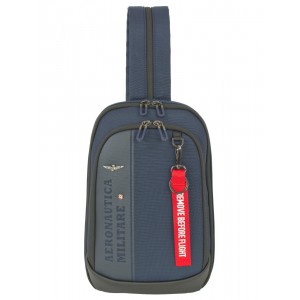 Aeronautica Militare AM-603 Cross Bodybag/Backpack Ανδρική Τσάντα Στήθους Μπλε Τσάντες