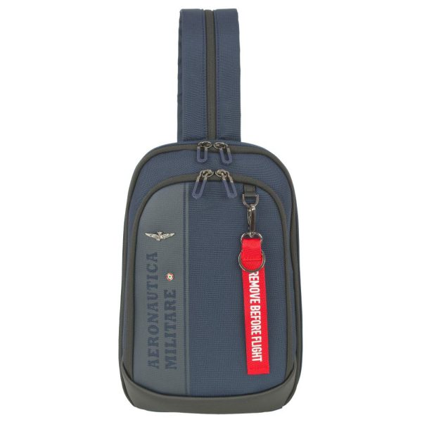 Aeronautica Militare AM-603 Cross Bodybag/Backpack Ανδρική Τσάντα Στήθους Μπλε