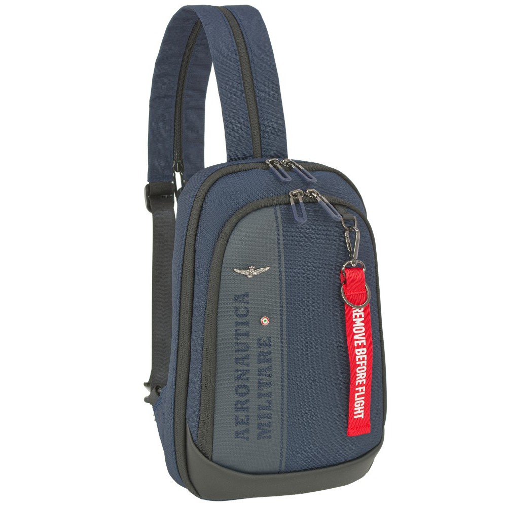 Aeronautica Militare AM-603 Cross Bodybag/Backpack Ανδρική Τσάντα Στήθους Μπλε Τσάντες