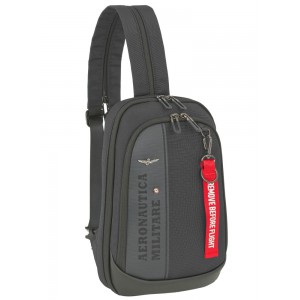 Aeronautica Militare AM-603 Cross Bodybag/Backpack Ανδρική Τσάντα Στήθους Μαύρη Τσάντες