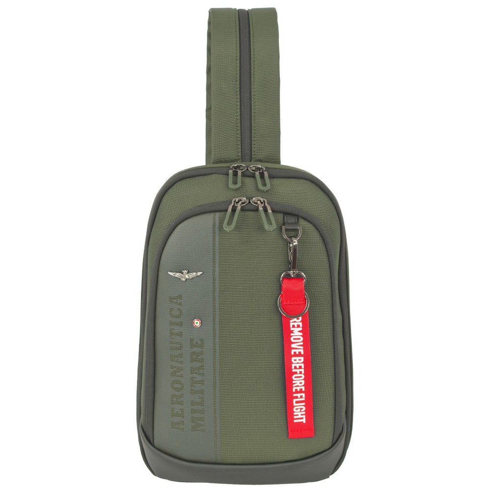 Aeronautica Militare AM-603 Cross Bodybag/Backpack Ανδρική Τσάντα Στήθους Πράσινη Τσάντες