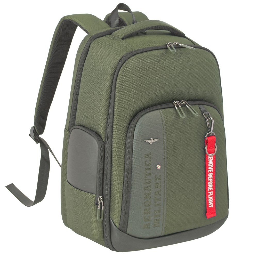 Aeronautica Militare AM-604 Backpack Τσάντα Πλάτης Πράσινη Τσάντες