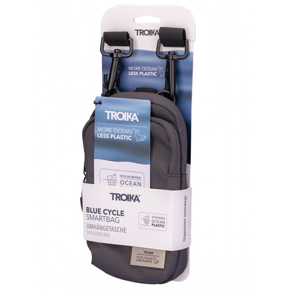 TROIKA BCO68/GY BLUE CYCLE SMARTBAG Τσαντάκι Γκρι Τσάντες