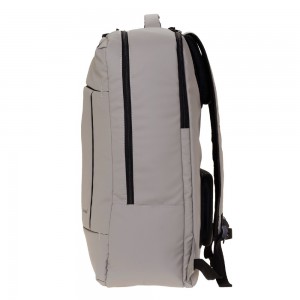 Diplomat BF211-55 The LYON Collection Ταξιδιωτικό Σακίδιο Πλάτης Μπεζ-Γκρι Τσάντες