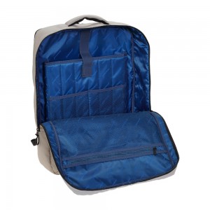 Diplomat BF211-55 The LYON Collection Ταξιδιωτικό Σακίδιο Πλάτης Μπεζ-Γκρι Τσάντες