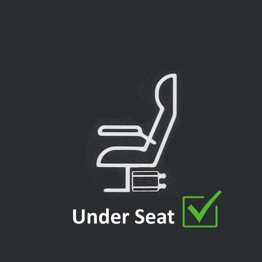 Diplomat BF400 UnderSeat Cabin Σακίδιο Πλάτης Γκρι Ανδρικά backpack