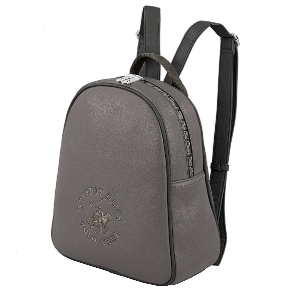 Beverly Hills Polo Club BH-4262 Γυναικεία Τσάντα Πλάτης Backpack Γκρι Bags