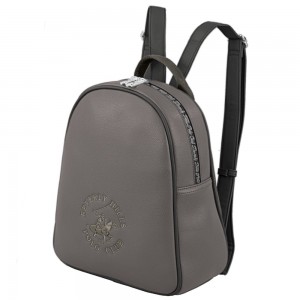 Beverly Hills Polo Club BH-4262 Γυναικεία Τσάντα Πλάτης Backpack Γκρι Bags
