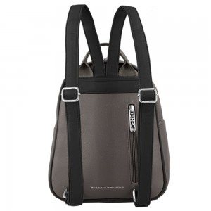 Beverly Hills Polo Club BH-4262 Γυναικεία Τσάντα Πλάτης Backpack Γκρι Bags