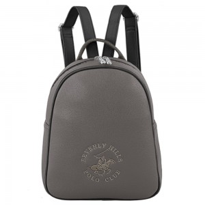 Beverly Hills Polo Club BH-4262 Γυναικεία Τσάντα Πλάτης Backpack Γκρι Bags