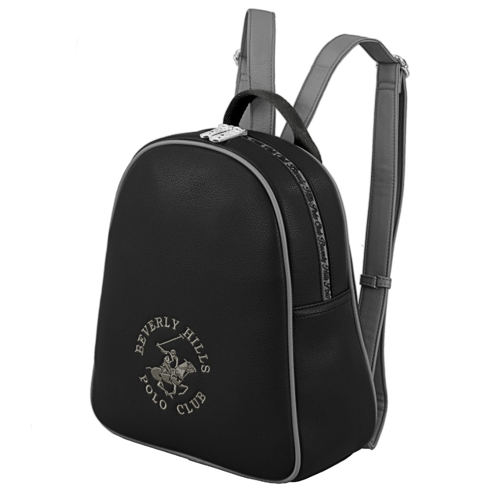 Beverly Hills Polo Club BH-4262 Γυναικεία Τσάντα Πλάτης Backpack Μαύρη