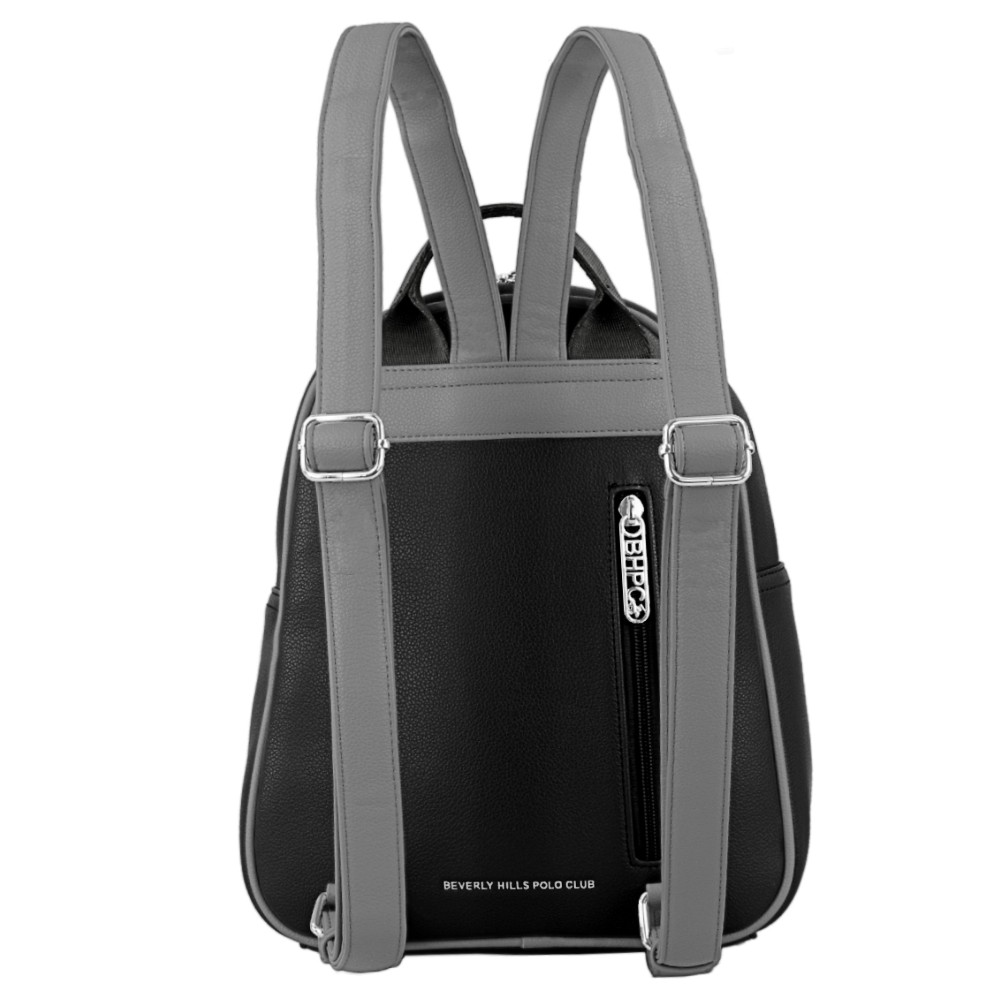 Beverly Hills Polo Club BH-4262 Γυναικεία Τσάντα Πλάτης Backpack Μαύρη