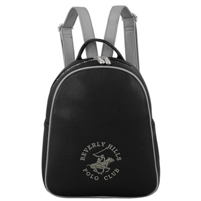 Beverly Hills Polo Club BH-4262 Γυναικεία Τσάντα Πλάτης Backpack Μαύρη