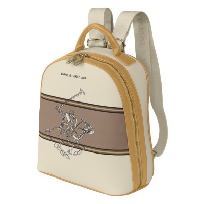 Beverly Hills Polo Club BH-4412  Women's Backpack Beige