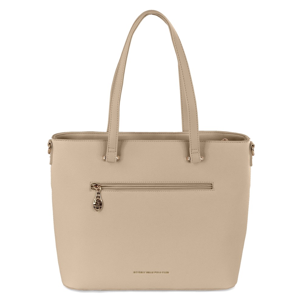 Beverly Hills Polo Club BH-4490 Γυναικεία Τσάντα Ώμου Μπεζ Τσάντες