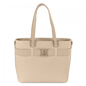 Beverly Hills Polo Club BH-4490 Γυναικεία Τσάντα Ώμου Μπεζ Τσάντες