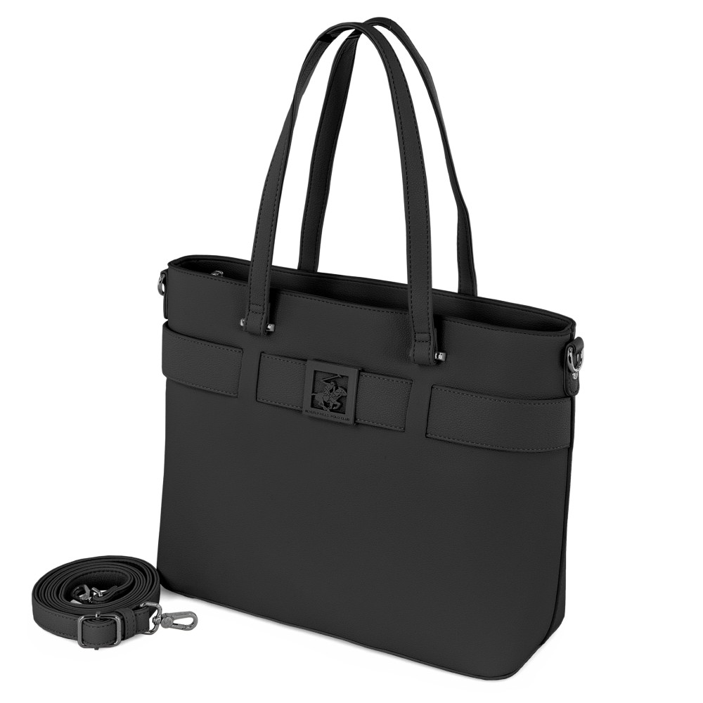 Beverly Hills Polo Club BH-4490 Γυναικεία Τσάντα Ώμου Μαύρη Τσάντες