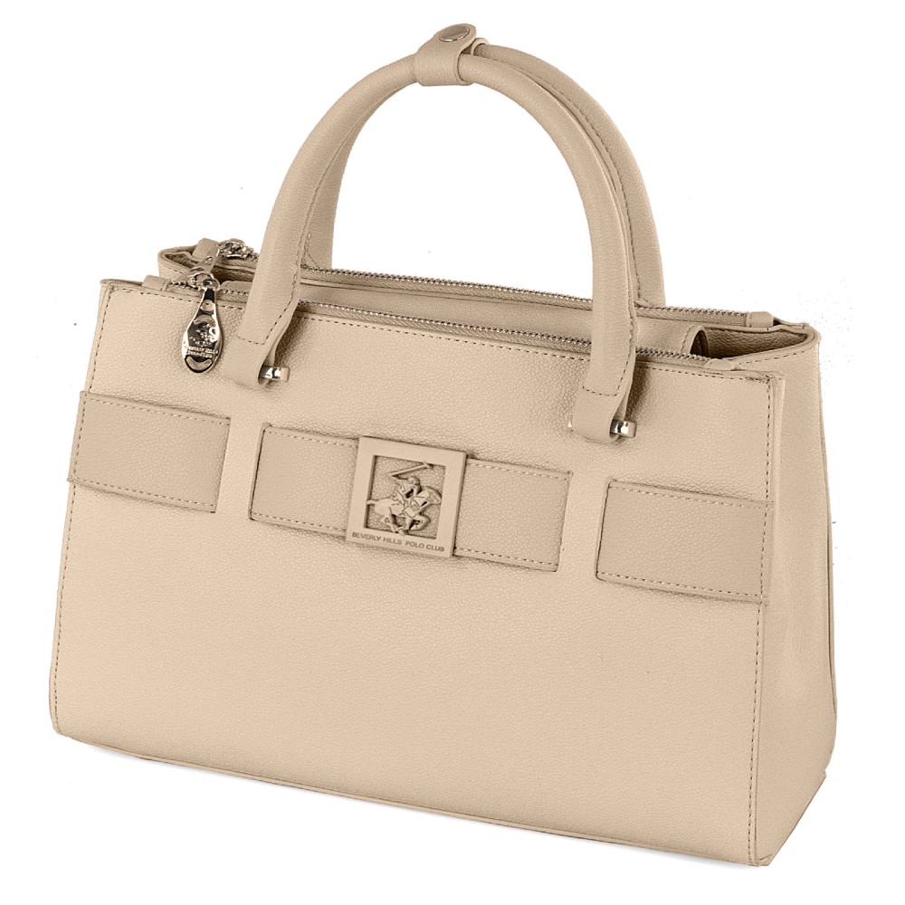 Beverly Hills Polo Club BH-4491 Women's Handbag Beige Bags