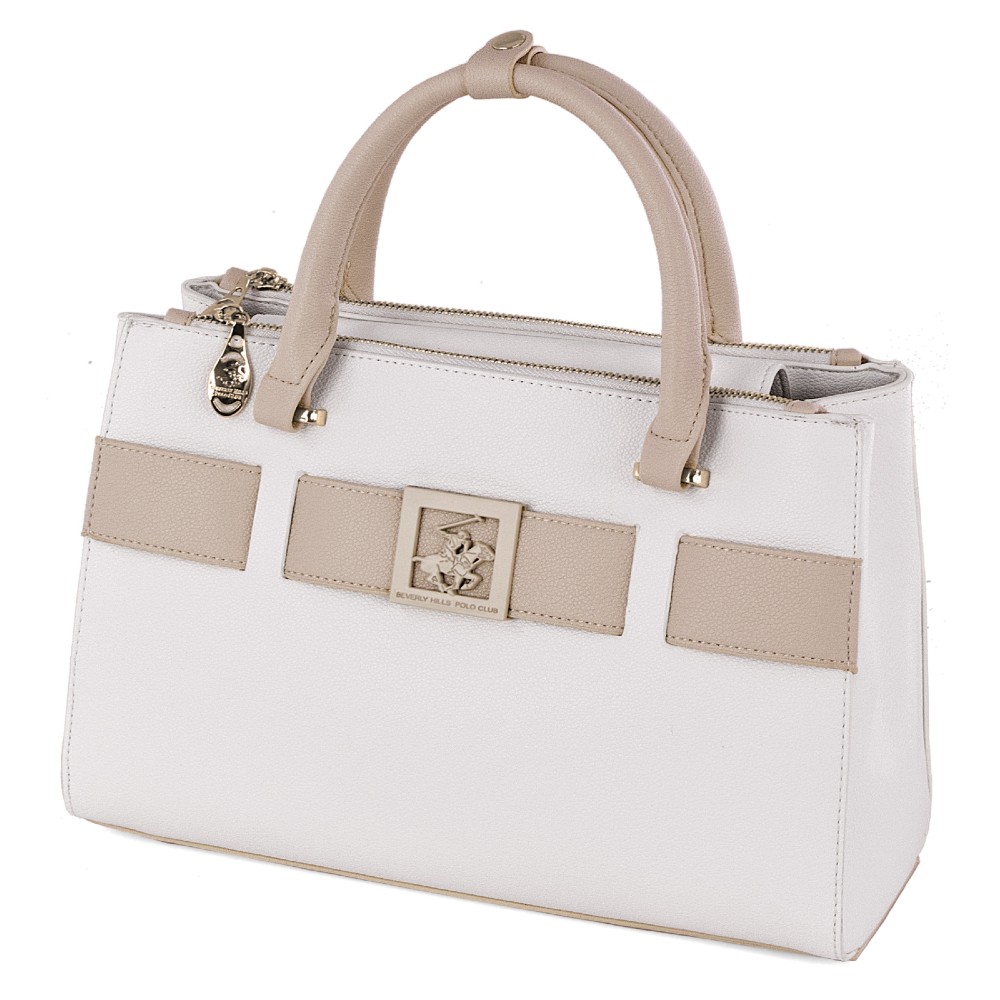 Beverly Hills Polo Club BH-4491 Women's Handbag White Bags