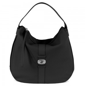 Beverly Hills Polo Club BH-4521 Γυναικεία Τσάντα Ώμου Μαύρη Τσάντες