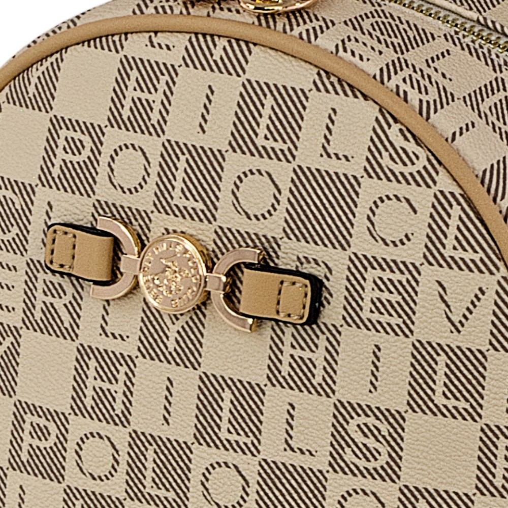 Beverly Hills Polo Club BH-4532 Backpack Γυναικεία Τσάντα Πλάτης Μπεζ Τσάντες