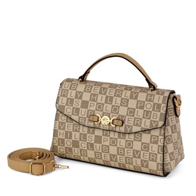 Beverly Hills Polo Club BH-4534 Women's Handbag Beige