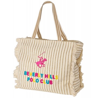 Beverly Hills Polo Club BH-4570 Τσάντα Θαλάσσης Μπεζ