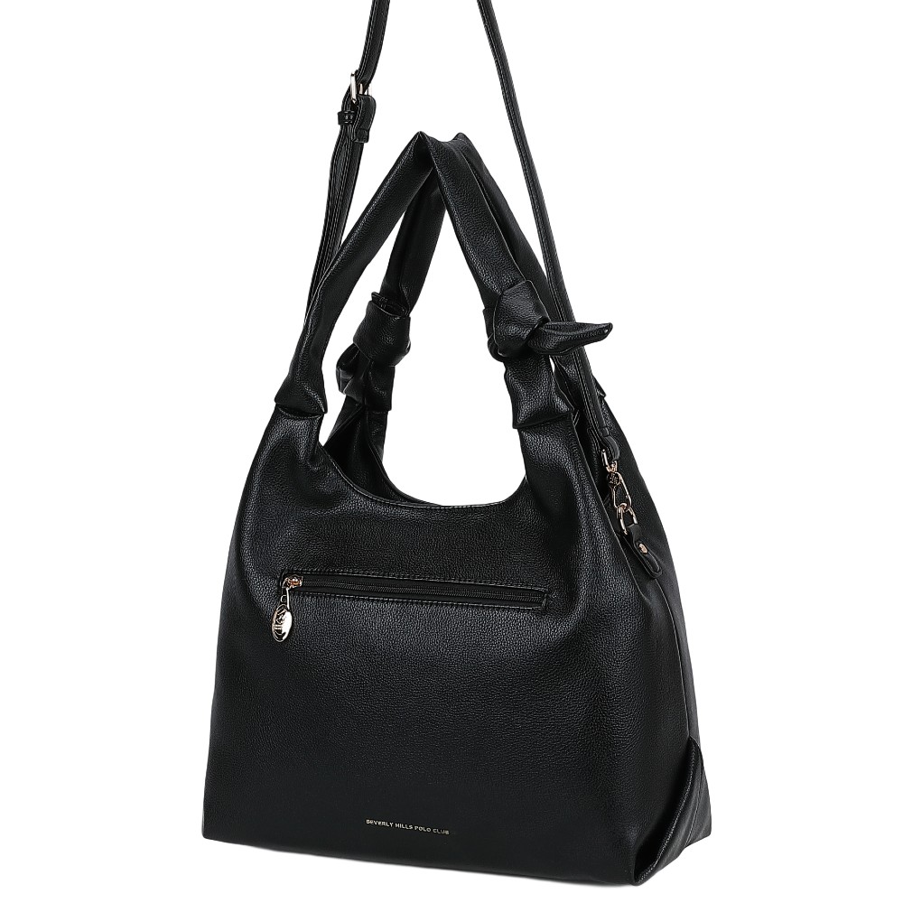 Beverly Hills Polo Club BH-4631 Γυναικεία Τσάντα Ώμου Μαύρη Τσάντες