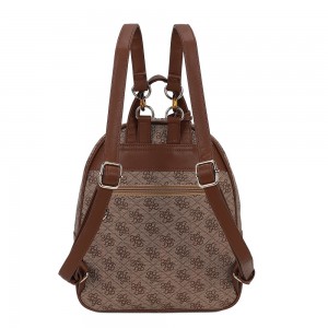 Beverly Hills Polo Club BH-4662 Backpack Γυναικεία Τσάντα Πλάτης Μπεζ Τσάντες