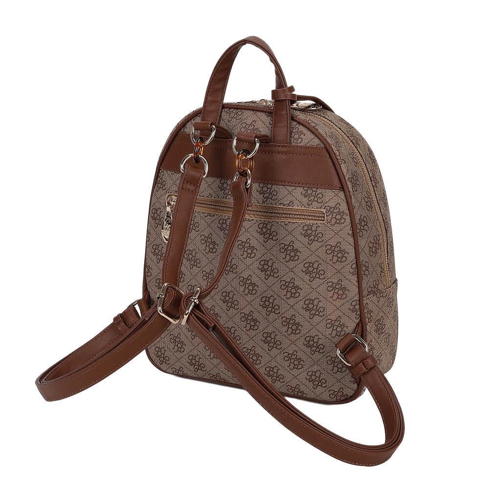 Beverly Hills Polo Club BH-4662 Backpack Γυναικεία Τσάντα Πλάτης Μπεζ Τσάντες