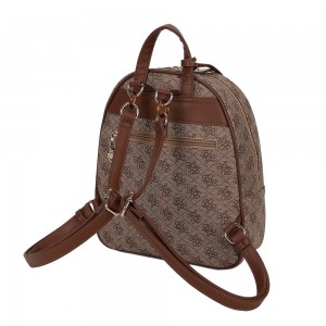 Beverly Hills Polo Club BH-4662 Backpack Γυναικεία Τσάντα Πλάτης Μπεζ Τσάντες