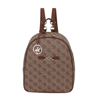 Beverly Hills Polo Club BH-4662 Backpack Γυναικεία Τσάντα Πλάτης Μπεζ