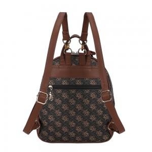 Beverly Hills Polo Club BH-4662 Backpack Γυναικεία Τσάντα Πλάτης Καφέ Τσάντες