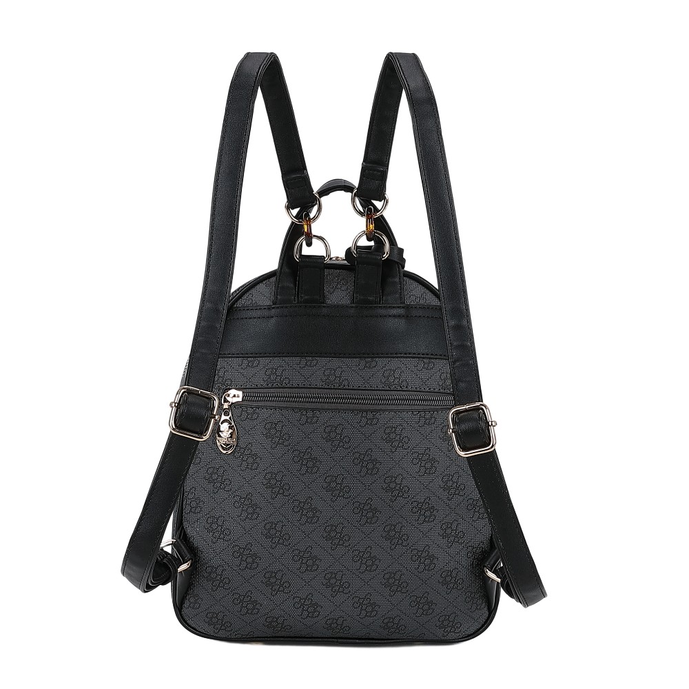 Beverly Hills Polo Club BH-4662 Backpack Γυναικεία Τσάντα Πλάτης Μαύρη Τσάντες