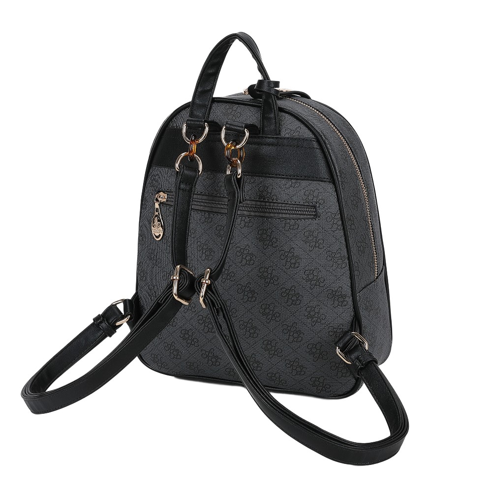 Beverly Hills Polo Club BH-4662 Backpack Γυναικεία Τσάντα Πλάτης Μαύρη Τσάντες