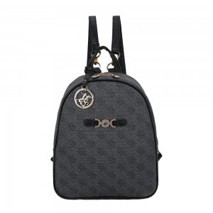 Beverly Hills Polo Club BH-4662 Backpack Γυναικεία Τσάντα Πλάτης Μαύρη Τσάντες