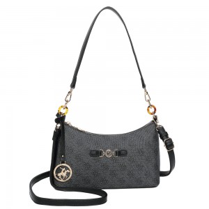 Beverly Hills Polo Club BH-4664 Women's Shoulder/Crossbody Bag Black Bags