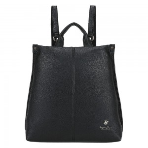 Beverly Hills Polo Club BH-4742 Backpack Γυναικεία Τσάντα Πλάτης Μαύρη Τσάντες