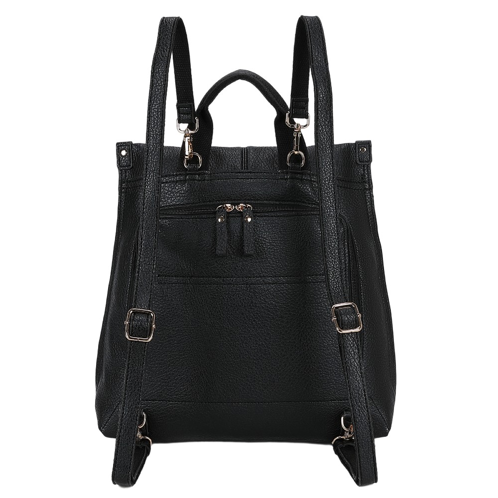 Beverly Hills Polo Club BH-4742 Backpack Γυναικεία Τσάντα Πλάτης Μαύρη Τσάντες