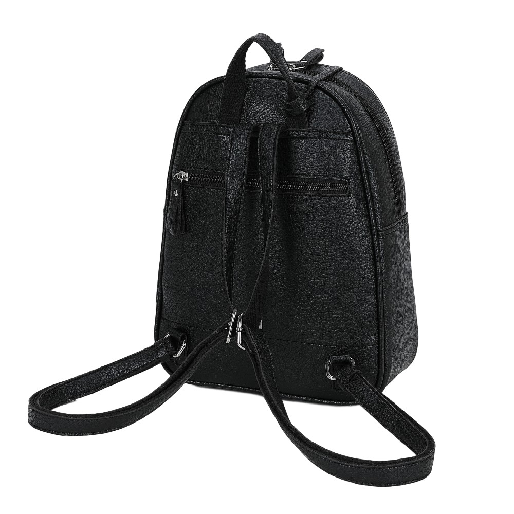 Beverly Hills Polo Club BH-4752 Backpack Γυναικεία Τσάντα Πλάτης Μαύρη Τσάντες