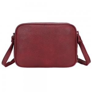 Beverly Hills Polo Club BH-4755 Γυναικεία Τσάντα Χιαστή/ώμου Μπορντό/Burgundy Τσάντες