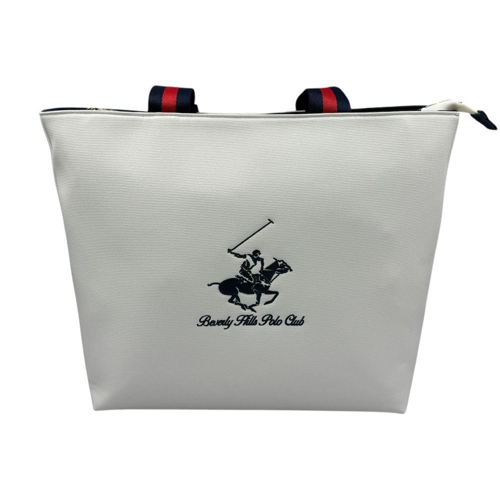 Beverly Hills Polo Club BH-4080 Γυναικεία Τσάντα Ώμου Λευκή Bags