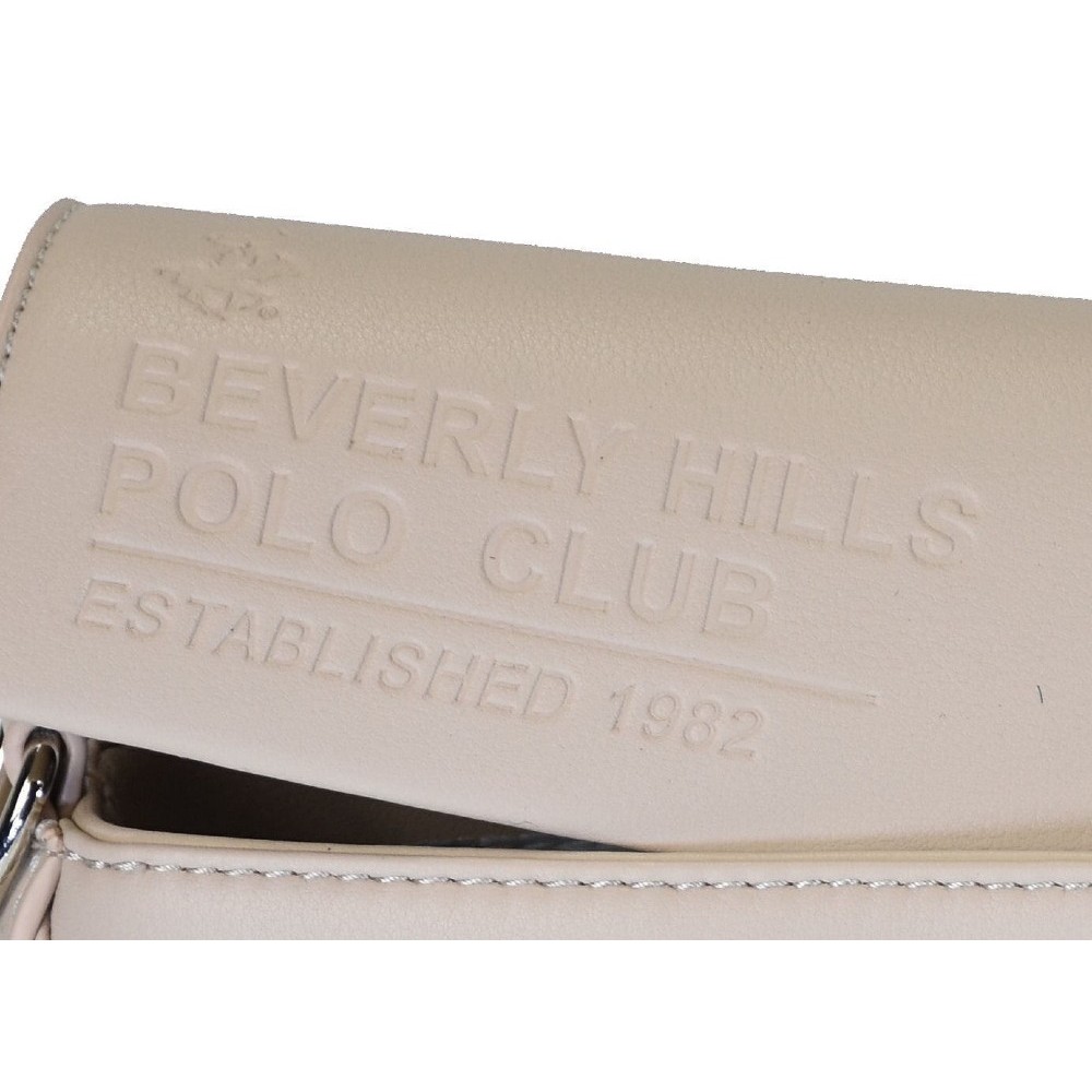Beverly Hills Polo Club BH-4121 Γυναικεία Τσάντα Ώμου/ Χιαστή Μπεζ Bags