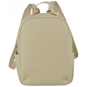 Beverly Hills Polo Club BH-4122 Γυναικεία Τσάντα Πλάτης Backpack Μπεζ Bags